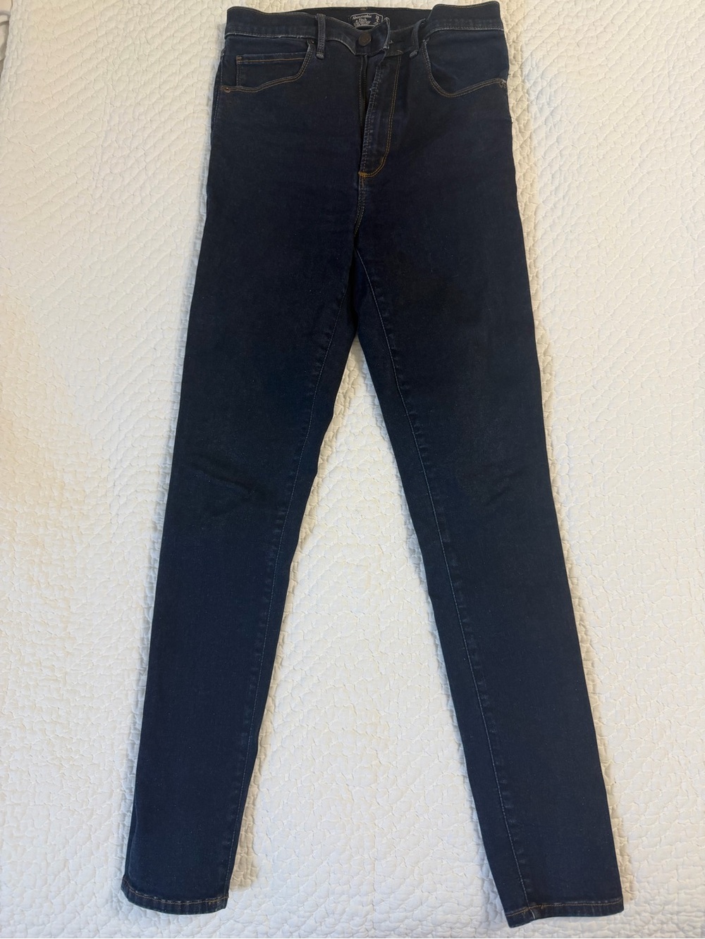 Abercrombie & Fitch Ultra High Rise Super Skinny Jeans 28 6L Dark Wash Long